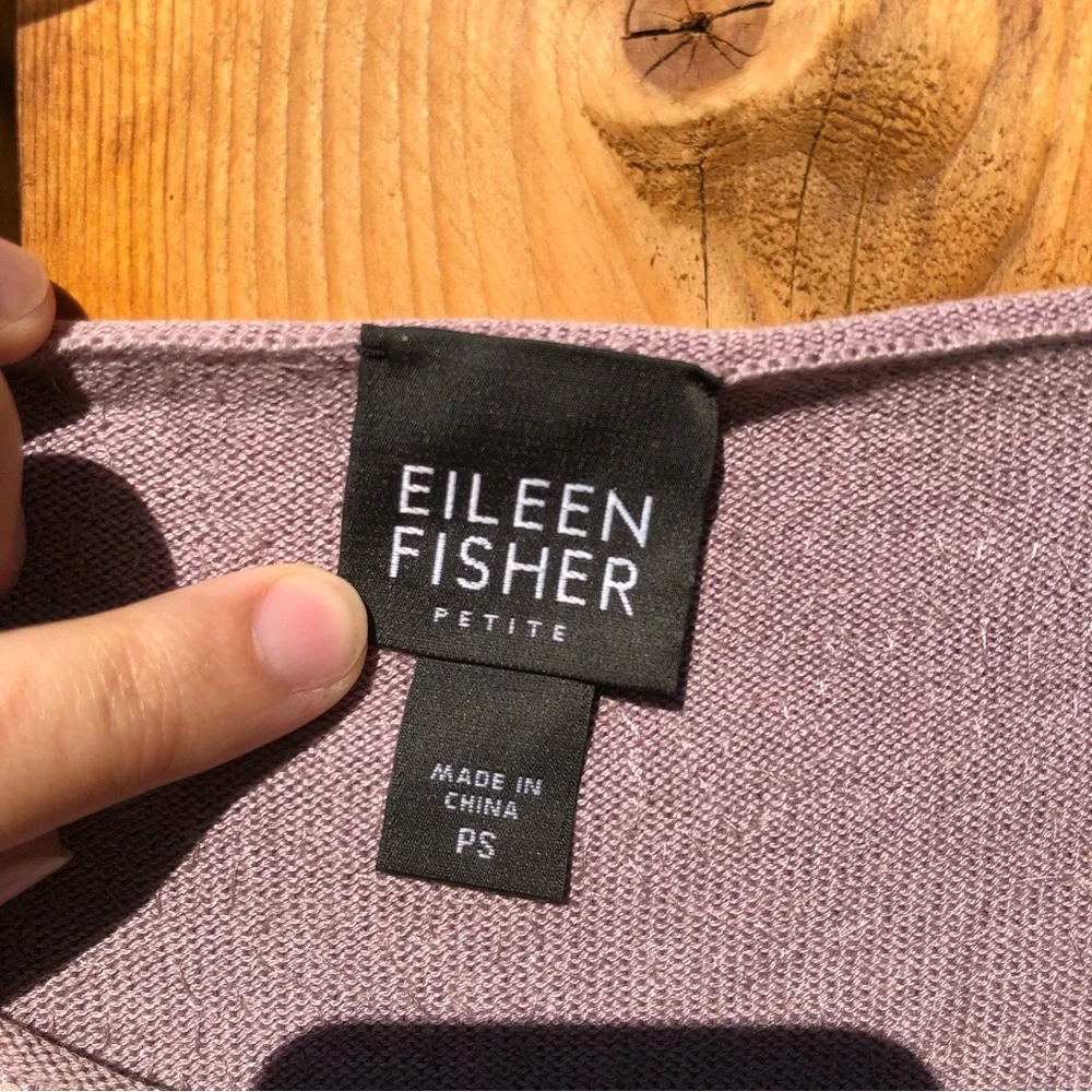 Eileen Fisher Pink Sequins Top - Picture 2 of 3
